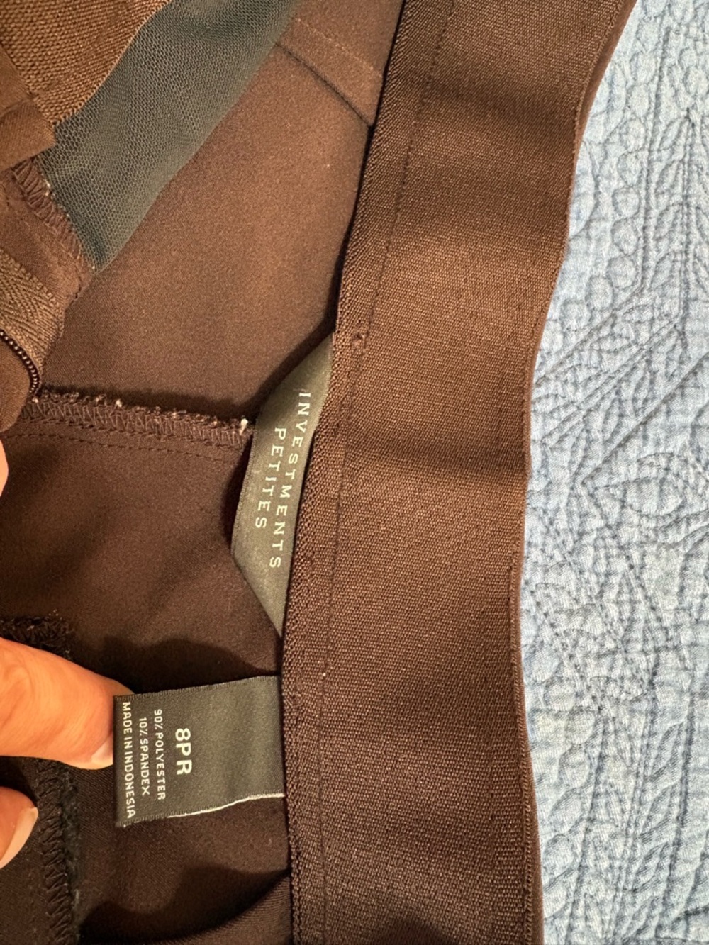 Investments Women's Brown Trousers - Petite Size
